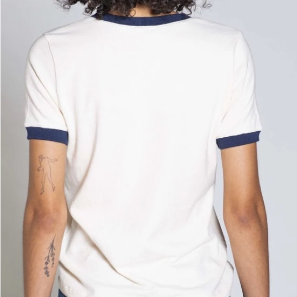 NWT ASKKNY Classic Ringer T-Shirt - Picture 2 of 3